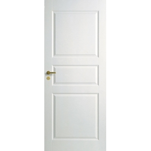 Дверь межкомнатная белая трехфиленчатая глухая N1
