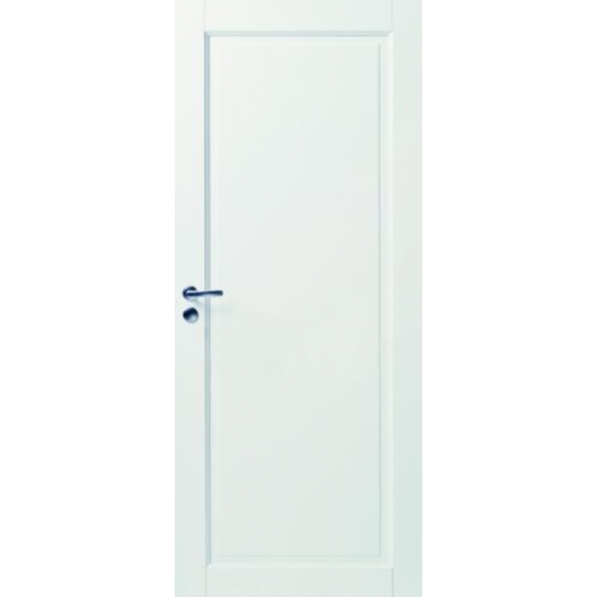 Белая массивная дверь под 1 филенку N127