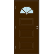 Дверь входная Kaski Duved, тёмно-коричневая, 62 мм, 1 КУ