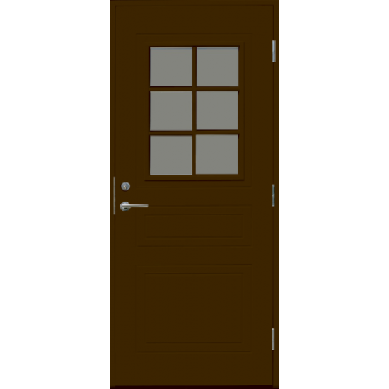 Дверь входная Kaski Vemdalen, тёмно-коричневая, 62 мм, 1 КУ