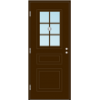 Дверь входная Kaski Vemdalen, тёмно-коричневая, 62 мм, 1 КУ