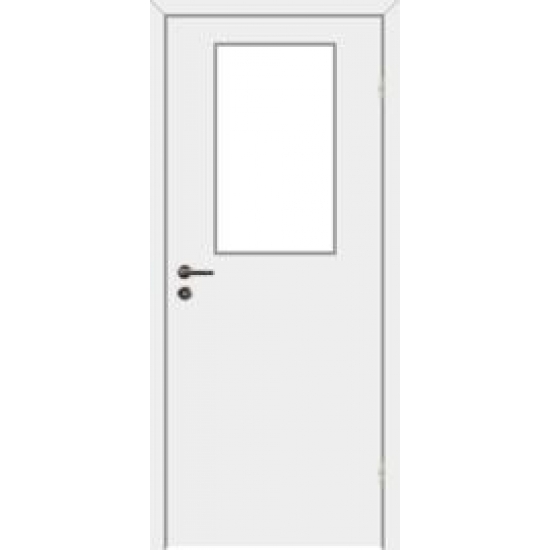 Дверь облегченная гладкая с расстекловкой VELLDORIS